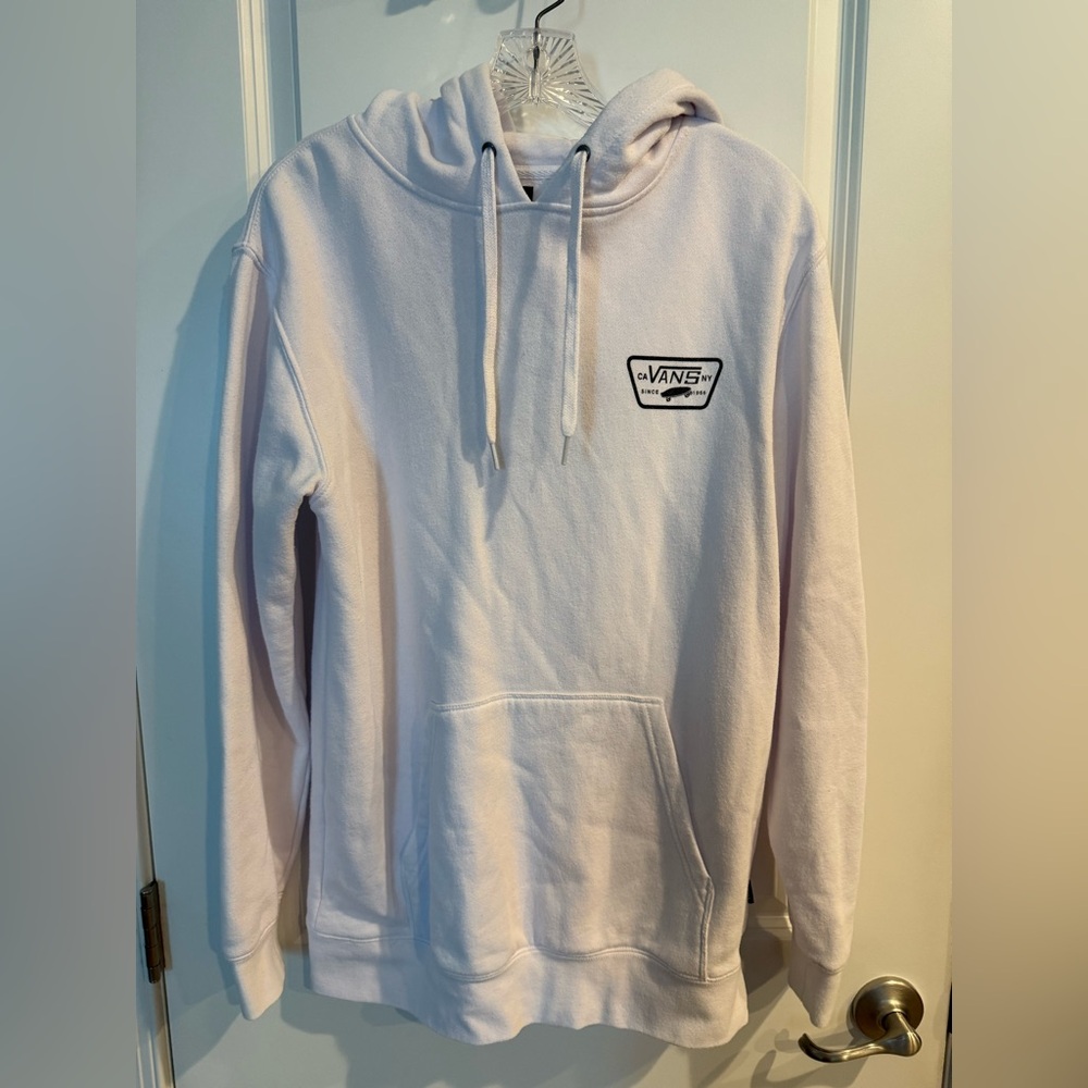 Vans White Hoodie Sweatshirt Men’s Size Small